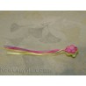 Green Flower Barrette (rainbow)